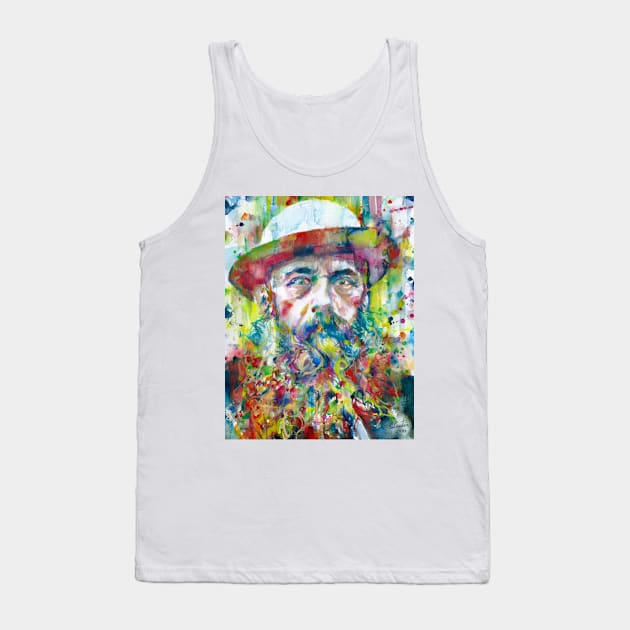 CLAUDE MONET art watercolor portrait Tank Top by lautir